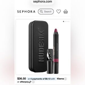 Nudestix Lip and Cheek Pencil with tin Case. Brand new! Sealed. Colour= wicked